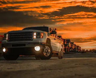 RV on the open road