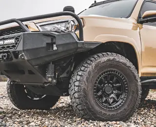 Bronze SUV with Black Rhino wheels