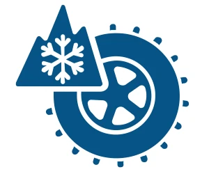 Icon of a studded tire