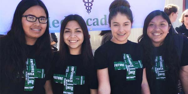 Four students from Dinuba High's Linked Learning Program.